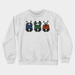 See No Hear No Speak No Pandas Crewneck Sweatshirt